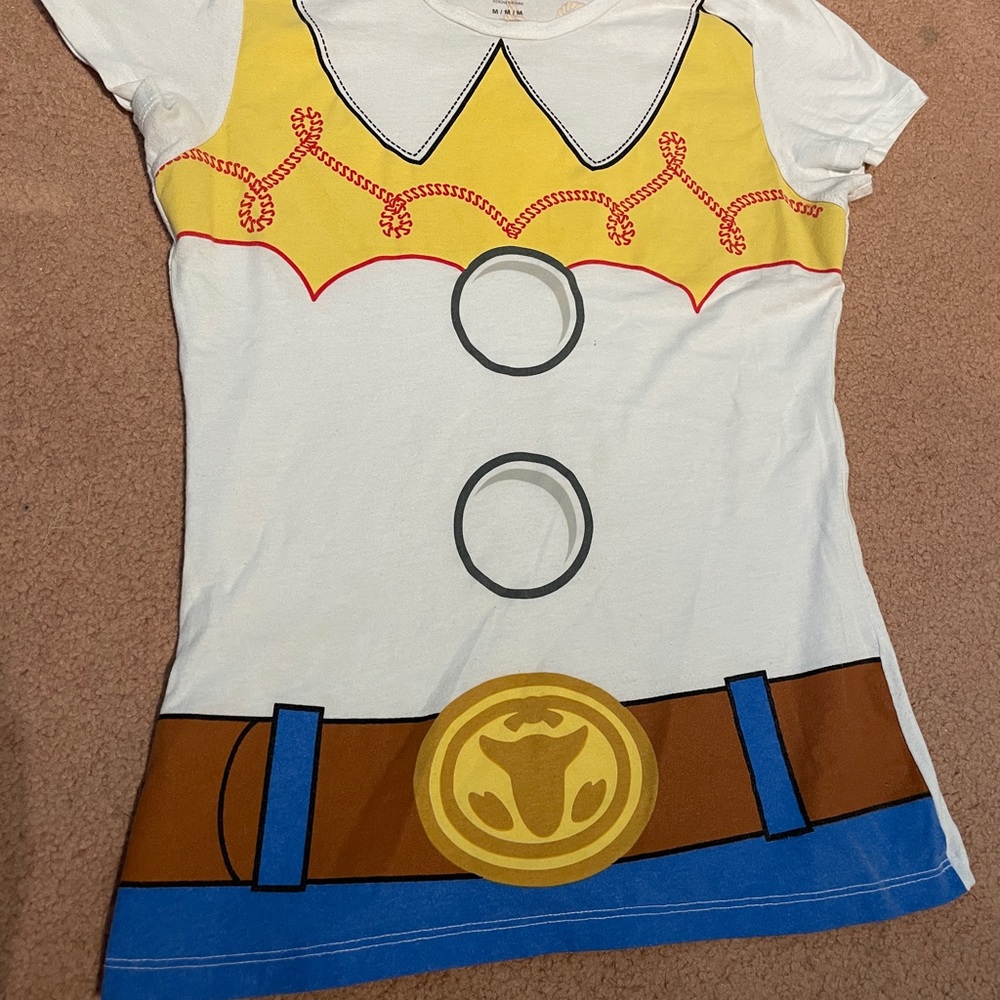 Disney Jesse Woody Short Sleeve Tee Toy Story Quick T-Shirt Cartoon Costume M